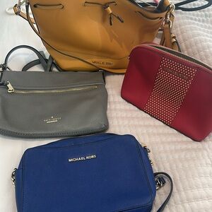 Michael Kors Yellow and Red Crossbody Bags